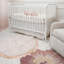 Violet Hand-Tufted Wool Nursery Rug (36" Round)