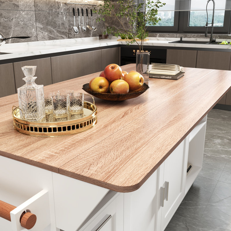 Chariot de cuisine polyvalent avec plateau extensible et 6 roulettes verrouillables