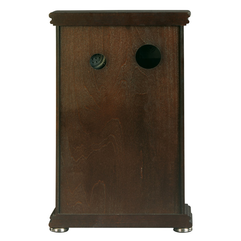 Espresso Brown Quartz Mantel Clock with Chimes