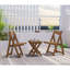 Ensemble de bistro et de table rectangulaire pliable avec ensemble de chaises et table rectangulaire