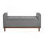 Banc de rangement rembourré et capitonné Mid-Century-128632606