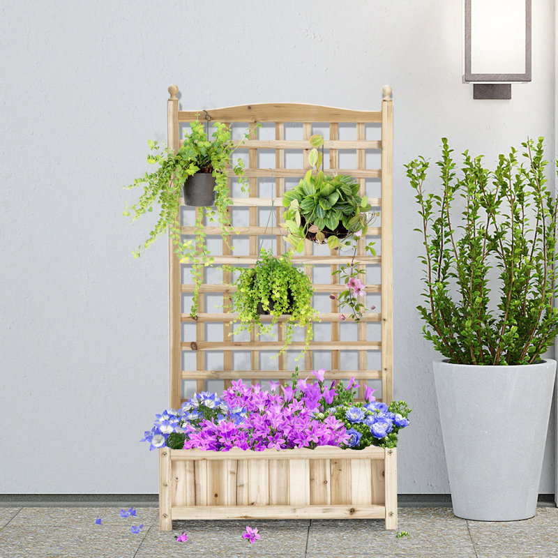 Briyanna Wood Elevated Planter