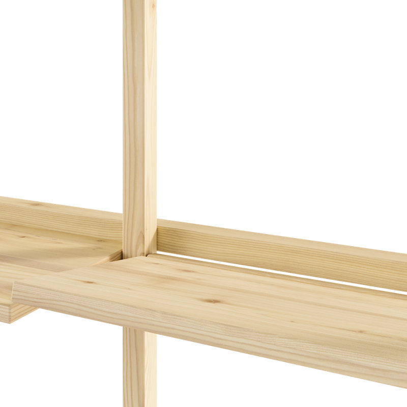 GROOVE SHELVING NARROW RAW