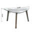 Table basse en bois gris 31,43 po L 18,01 po, H 32,63 po, 33,38 lb, 36 37 4,25 lb, 37,94 lb Profondeur de bois, largeur, hauteur, profondeur, largeur, hauteur