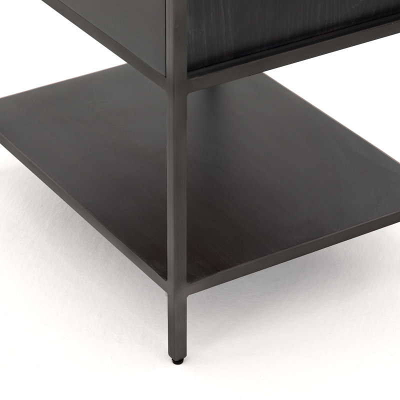Trey Aasmin Bookshelf - Black Wash Poplar, Black Wash Poplar