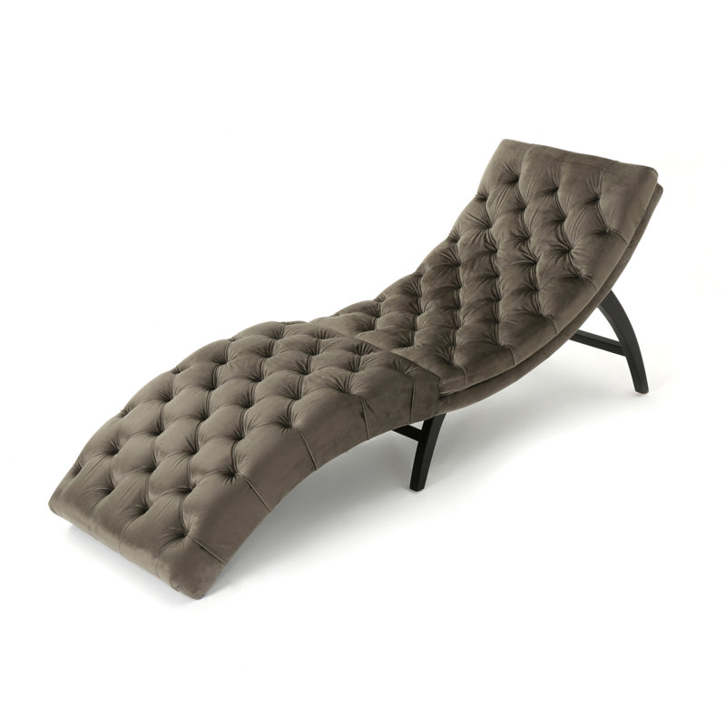 Chaise longue sans accoudoirs Rojo, Gris