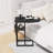 C-Shaped Black Side Table With Extra Storage – Versatile, Space-Saving, Ideal For Small Spaces And Multiple Uses