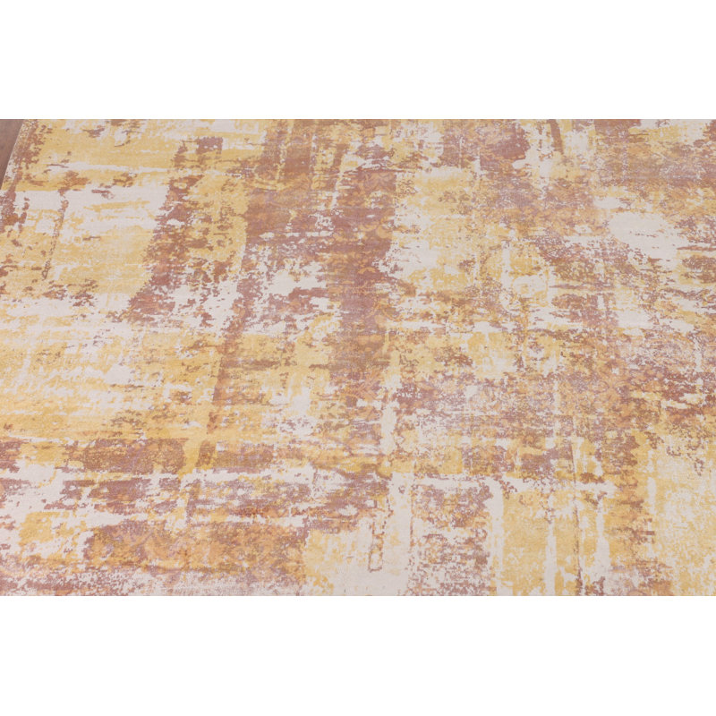 Tapis contemporain en laine à motif abstrait 8 x 10
