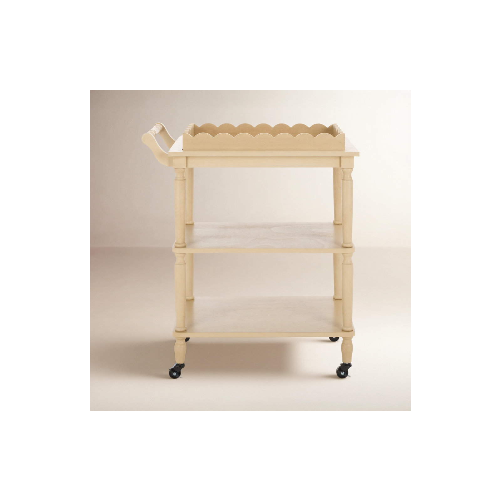 Edan 3 Tier Dining Cart, Natural