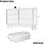 Commode double 6 tiroirs avec design biseauté et rétro, brun, l 47,3 po x P 13,5 po, commode pour la chambre à coucher, commode