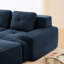 Canapé modulaire en forme de L de 153 pouces avec tissu velours côtelé, canapé 4 places, assise profonde et repose-pieds mobile-1275326746-1275326744