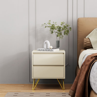 Almaas 45cm W Bedside Table