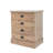 Light Oak 4-Drawer Wood Nightstand-367839724