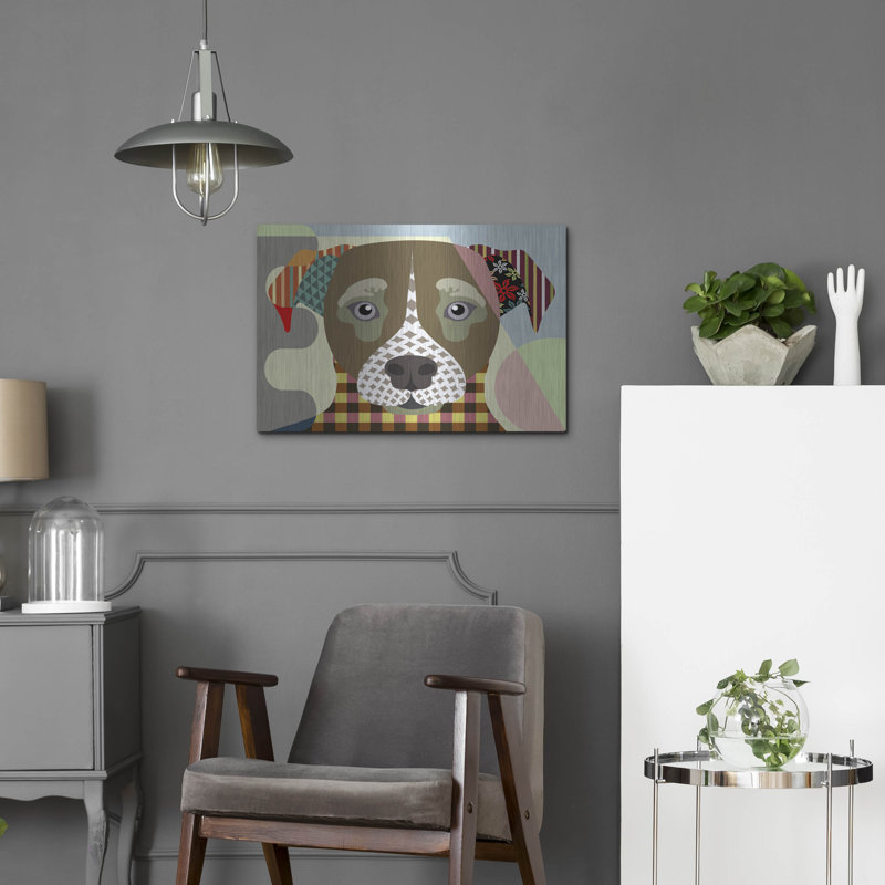 " Jack Russell " by Lanre Adefioyue, 16" H x 24" W