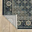 Tapis bleu foncé / ivoire Edner-702370476