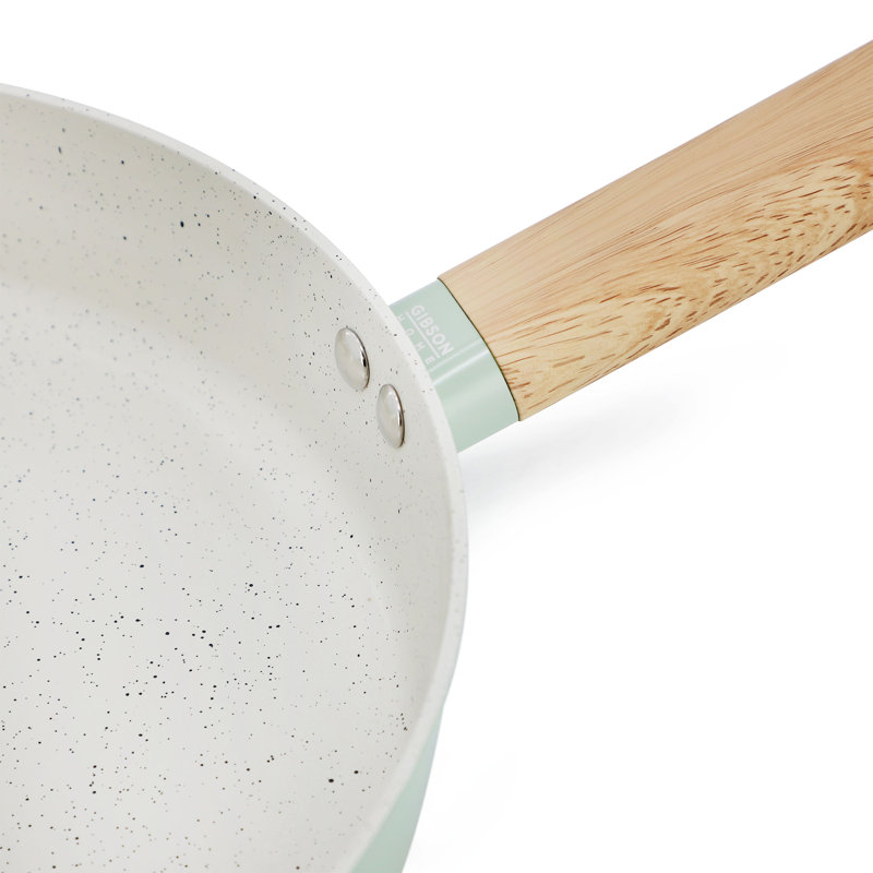 Poêle à frire en céramique 9,5 pouces Gibson Home Marbleton, Vert