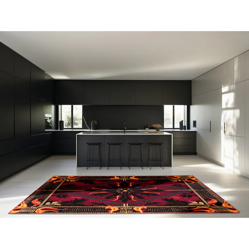 Tapis Guirlande FABLE, Carré 3 pi