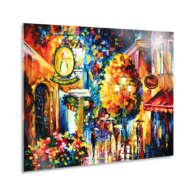 Lenoid Afremov-Cafe in The Old City-Horizontal