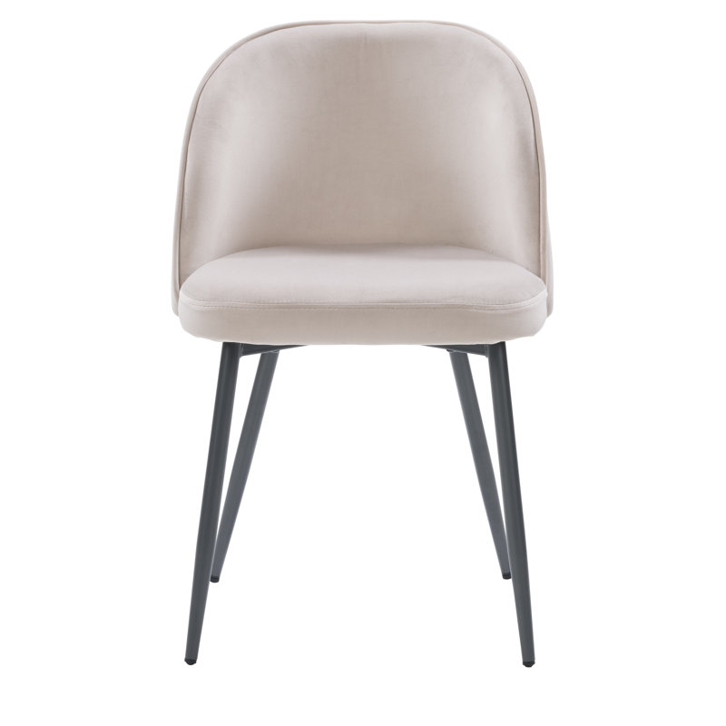 Chaise d'appoint en velours Steller, Grèges