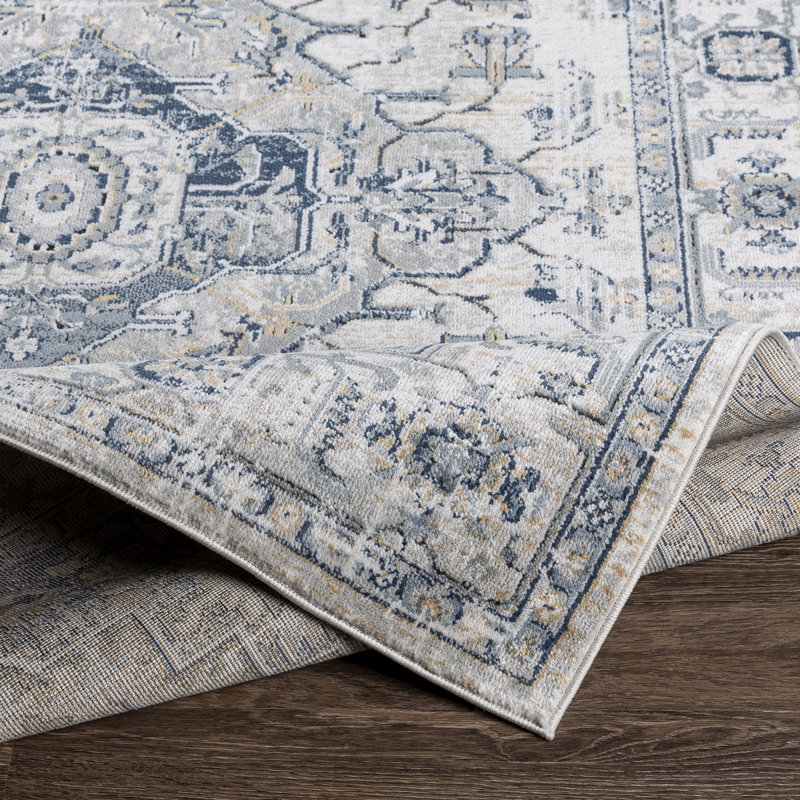 Tapis oriental gris / brun clair Dicksie, Rectangle 7 pi 10 po x 10 pi