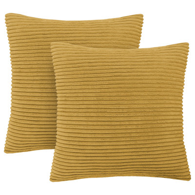 Aspire Homeware Striped Square Velvet Cushion Cover