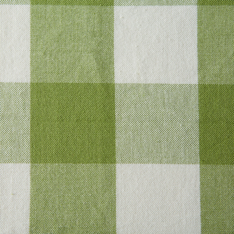 Wausa Gingham 100% Cotton Table Runner, 72" x 14", Green