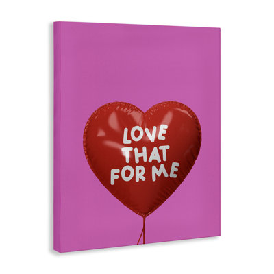 Love That For Me Heart Canvas Wall Art, design by House of Lulu