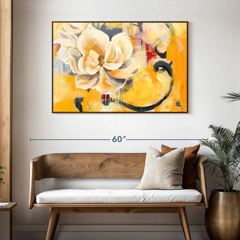 Southern Charm, 46" X 31", Floating Frame Walnut