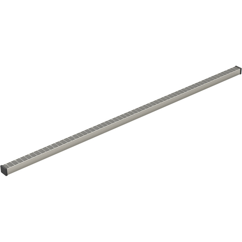 Linear Grid Shower Drain, Anodized Brushed Nickel