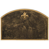 Fleur de Lis 1-Line Wall Address Plaque