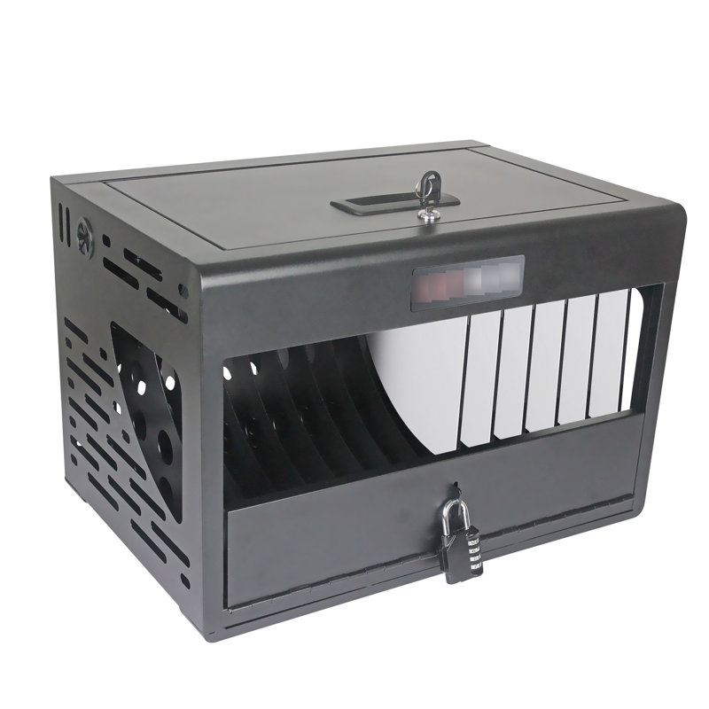 Charging Cabinet For 16 Devices - Lockable, White, Space Office, Classroom, , Fits Different Handheld Gadget Models Lockable 16 Station White Laptops & Tablets, , With Improved Heat Dissipation