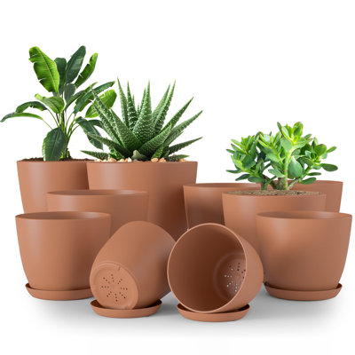 Pots à plantes d'intérieur avec drainage