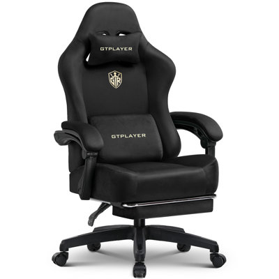 GTPLAYER GAMING CHAIR Adjustable Headrest and Adjustable Padded Armrests PC & Racing Game Chair