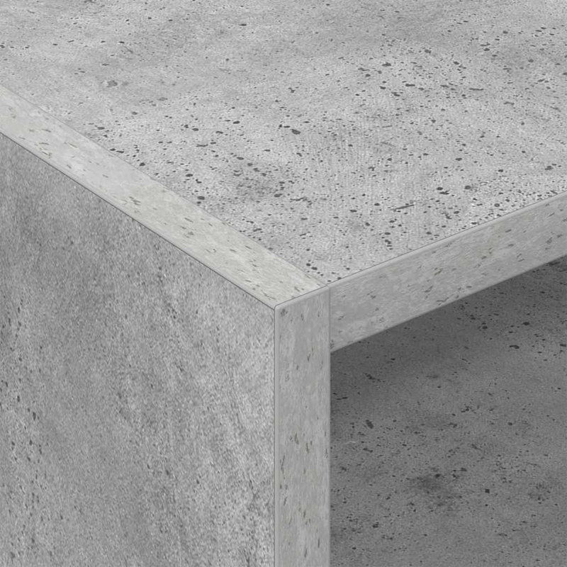 45cm H x 78.5cm W Bookcase, Concrete Grey