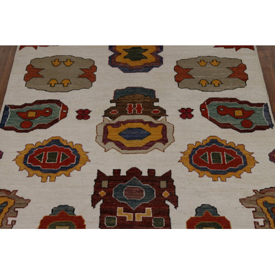 Vegetable Dye Gabbeh Oriental Area Rug 5x8