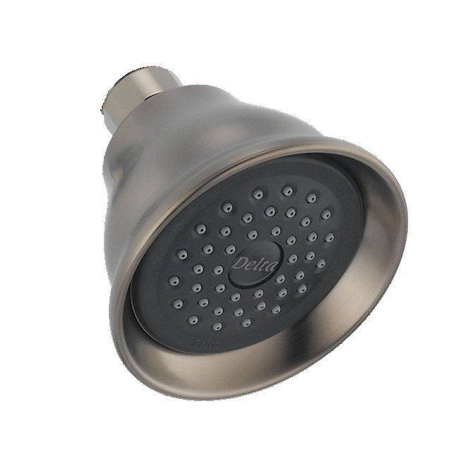 Pomme de douche à écoulement bas complet Universal Showering Components, Acier inoxydable Brilliance