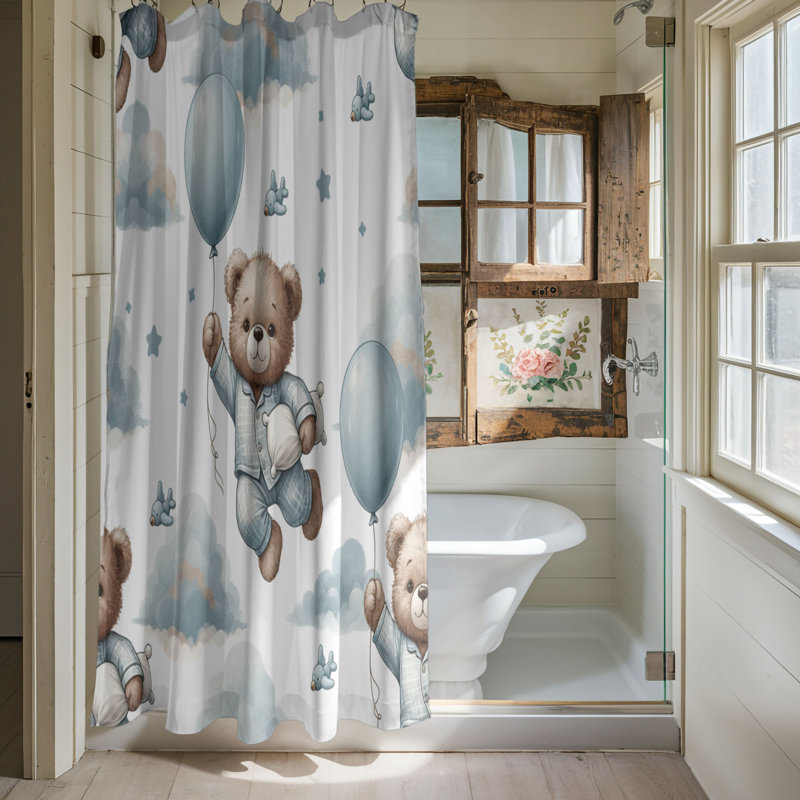 Baby Bear - Rideau de douche Premium, H 74 po x l 71 po
