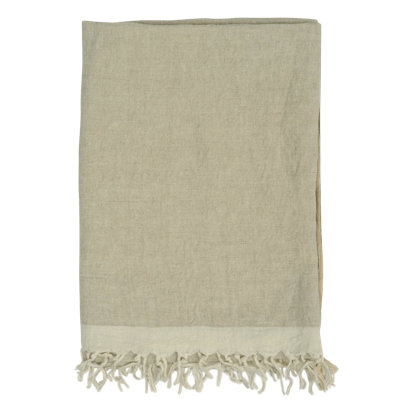 Chambray Solid Line Throw