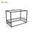 Sunshade Floor Bed, Iron Double-Size Bed Frame, Modern Low-Profile Double-Size Bed, Equipped With Fence-Style Guardrails, Black Series-203187700
