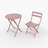 3-Piece Folding Bistro Set, Foldable Patio Furniture Set With Premium Frame-142120796