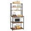 Kitchen Storage Rack 6 Shelves 6 Hooks Steel Frame Baker's Rack for Microwave-265756469-265756473