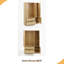 Armoire 4 portes avec miroir, armoire à DEL avec portes et 2 tiroirs, armoire de rangement en bois avec tringle