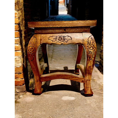 Turek 16'' Tall Solid Wood End Table