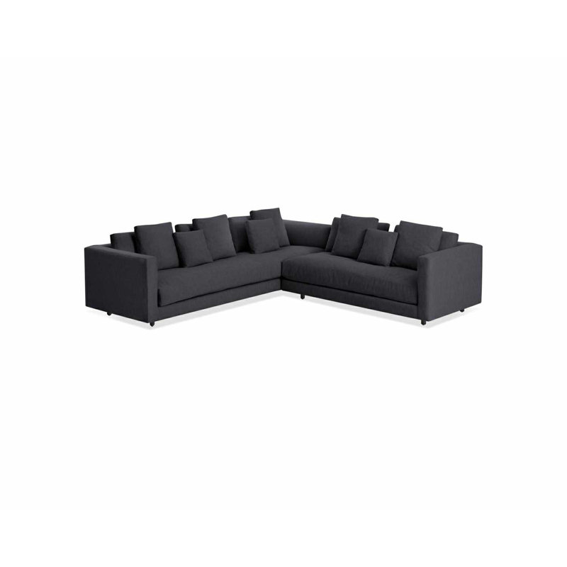 Hands Down Sectional, Right Hand Facing, Tofte Navy, Tofte Navy Polyester Blend