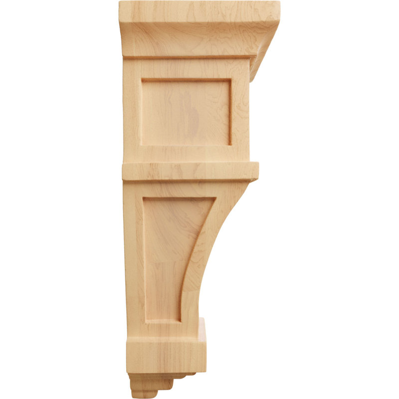 6"W x 4"D x 11"H Alpine Corbel, Red Oak, Red Oak