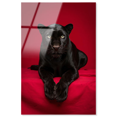 Blood Moon Beast Acrylic Print Glam Wall Decor by Notoriart, Ready to Hang, 36 x 54