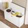 Banc de rangement pour 9 chaussures avec espace caché