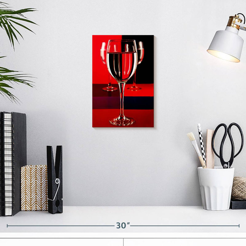 Yarlin Abstract Wine Glasses, 12" H x 8" W