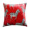 Amber Red Zebra Pillow