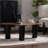 Cloud-Shaped Coffee Table with 3 Cylindrical Legs